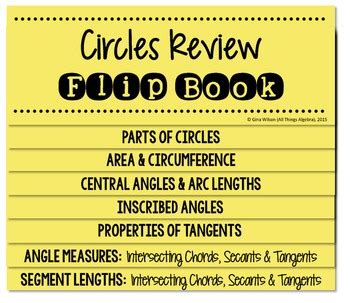 the purple sheet with the students before introducing the flip-book. . Circles review flip book answer key